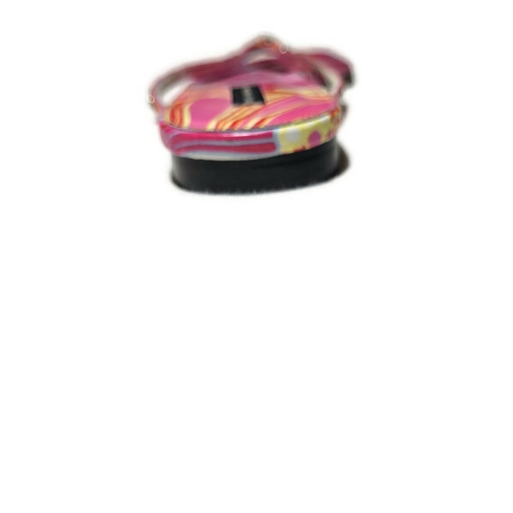 Dolce & Gabbana Pink & Orange Flip Flops with dust bags - Picture 5 of 12